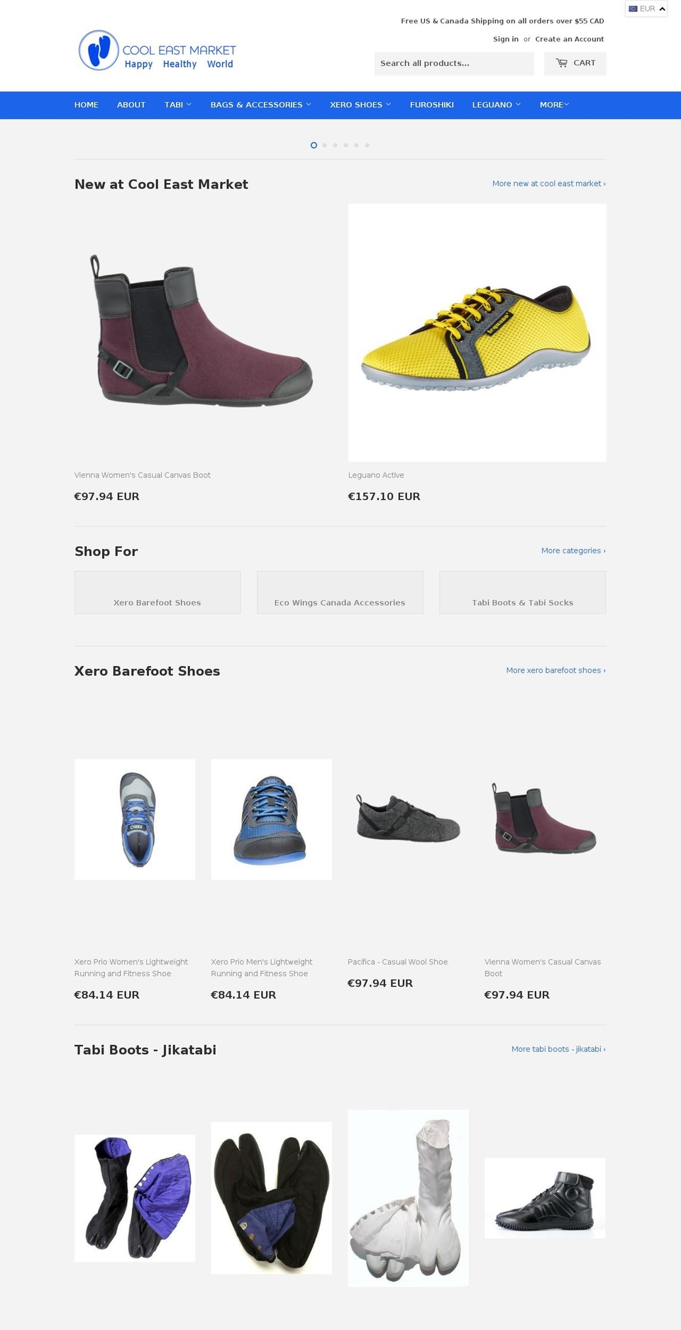 tabi-socks.com — Shopify storefront screenshot