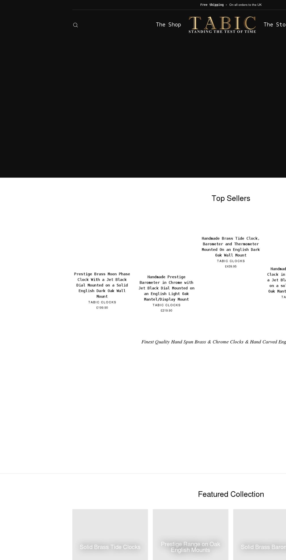 tabic.co.uk shopify website screenshot
