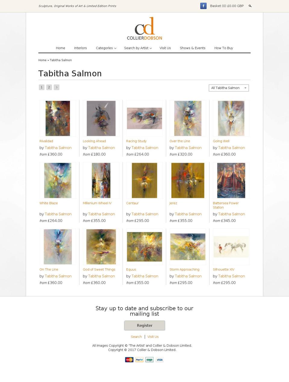 tabitha-salmon.com shopify website screenshot