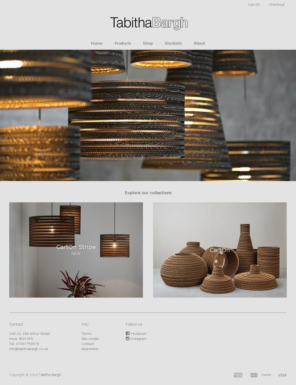 tabithabargh.co.uk shopify website screenshot