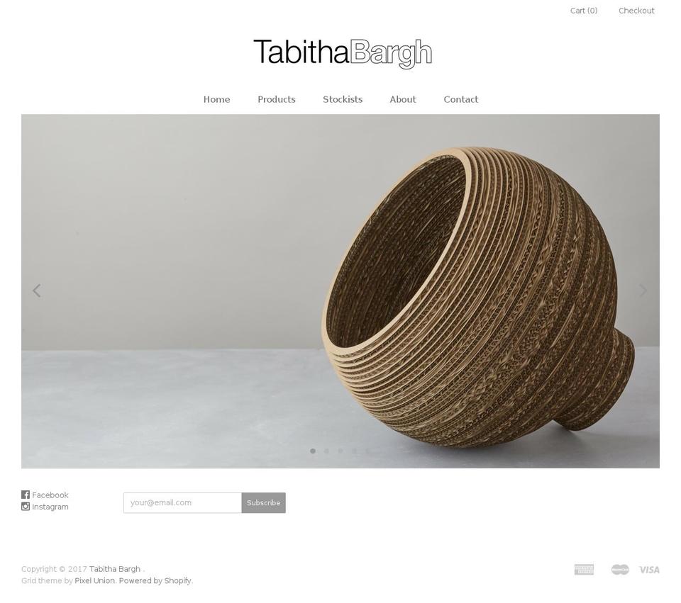 tabithabargh.com shopify website screenshot