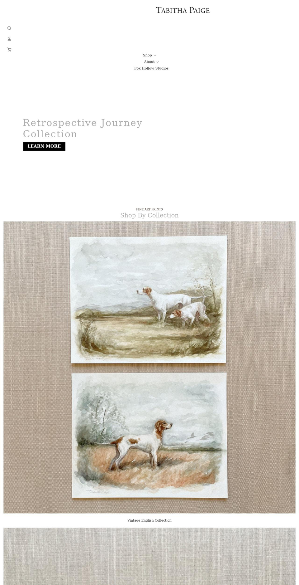 tabithapaige.com shopify website screenshot