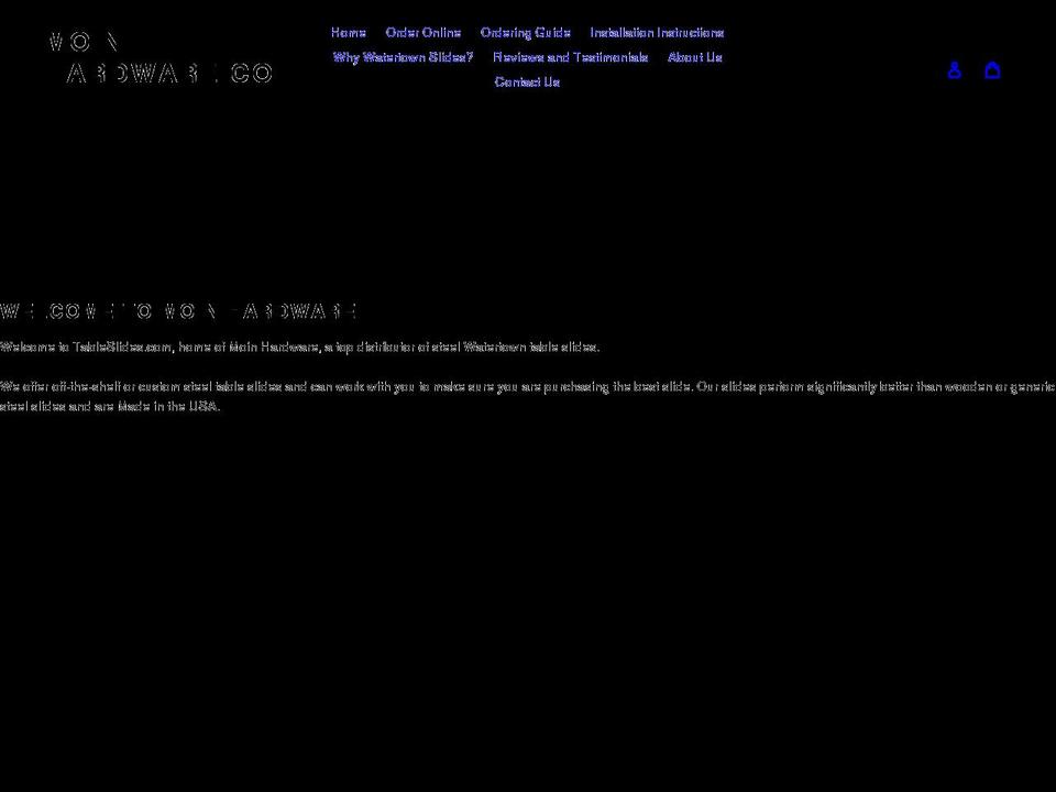 tableslides.com shopify website screenshot