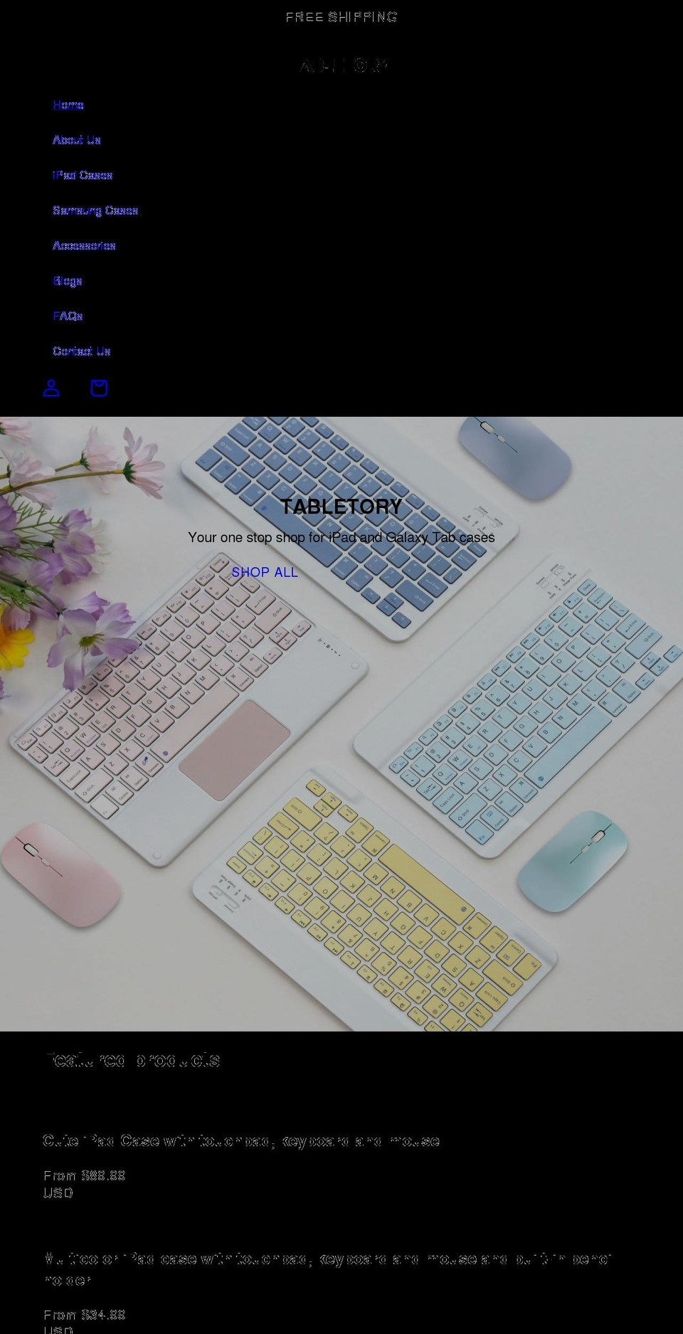 tabletory.com shopify website screenshot