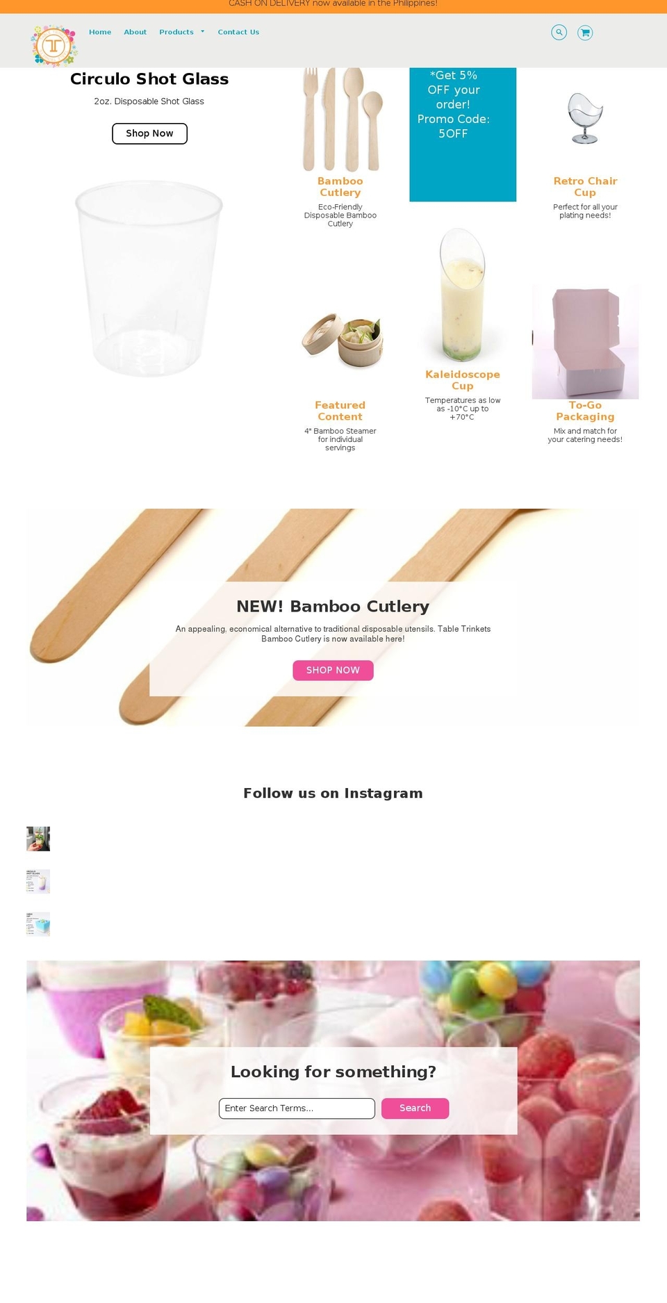 tabletrinkets.com — Shopify storefront screenshot