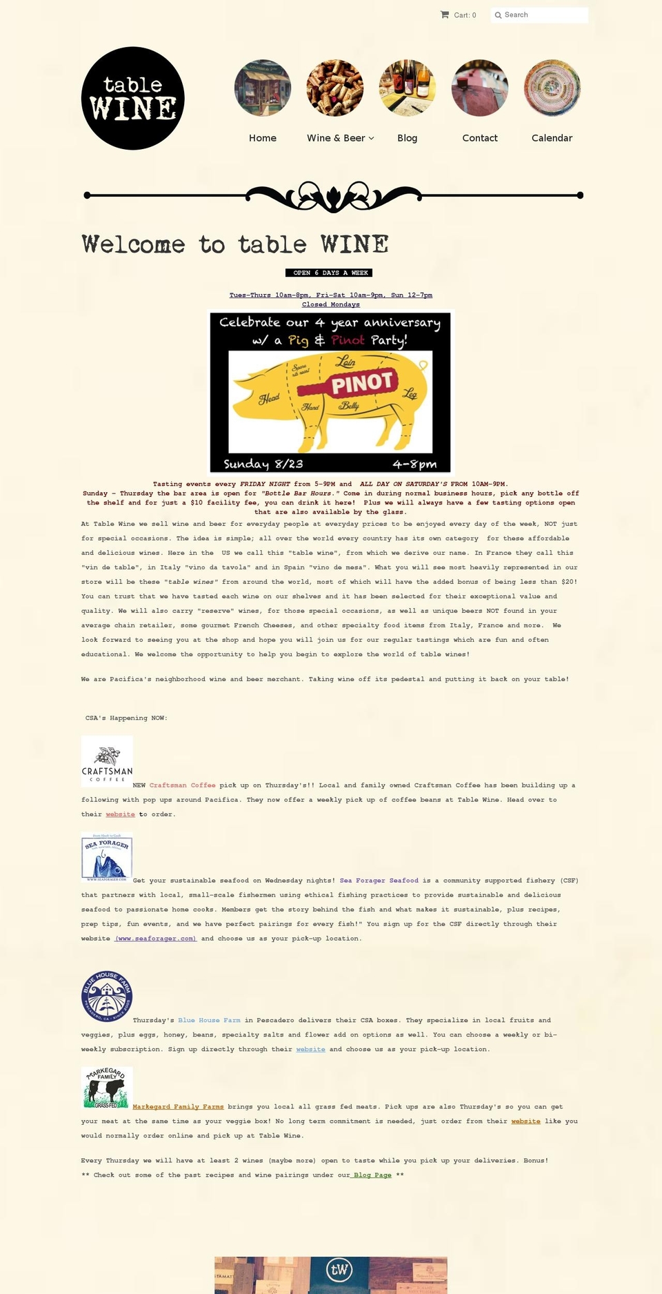 tablewinemerchant.com — Shopify storefront screenshot
