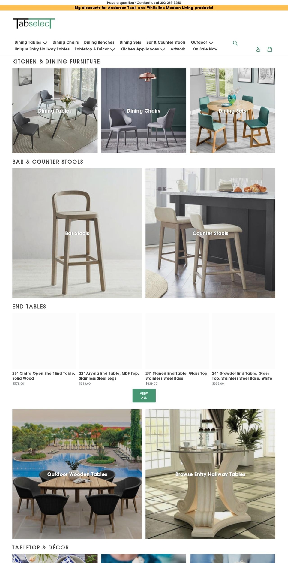tabselect.com shopify website screenshot