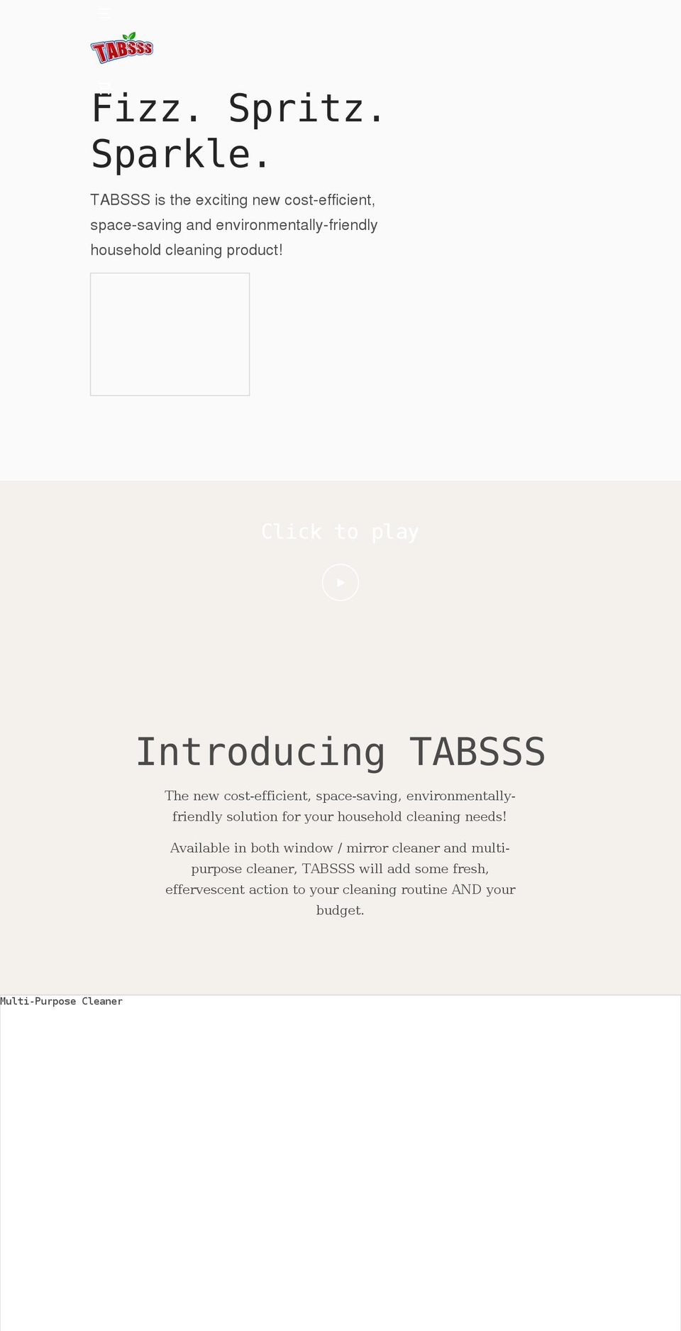 tabsss.com shopify website screenshot