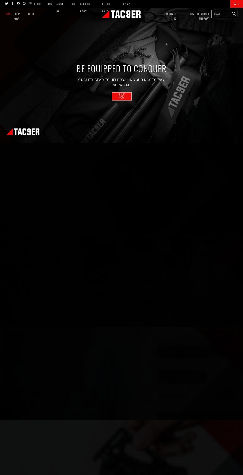 tac9er.com — Shopify storefront screenshot