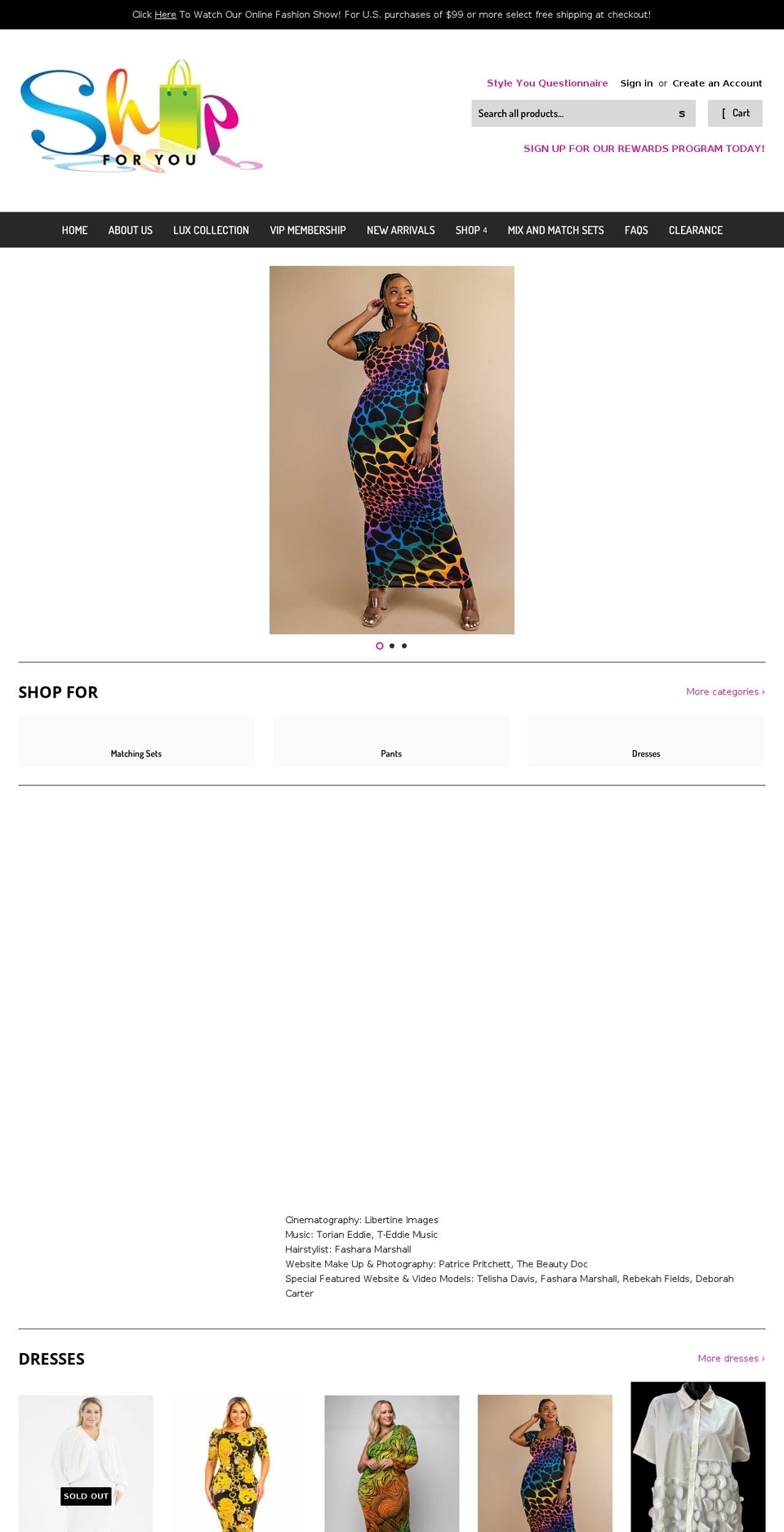 tacarrahodges.com — Shopify storefront screenshot