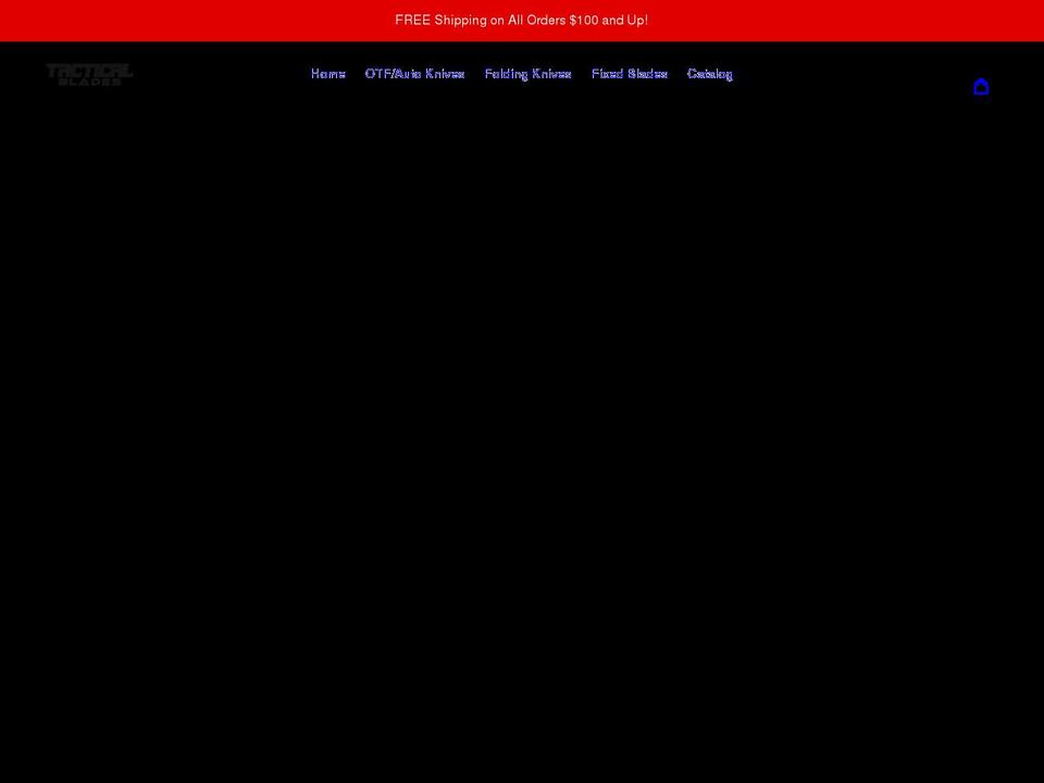 tacblades.com shopify website screenshot