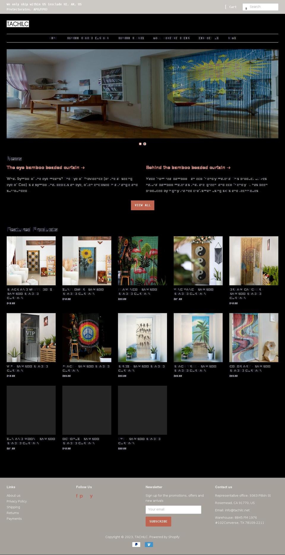tachilc.net shopify website screenshot