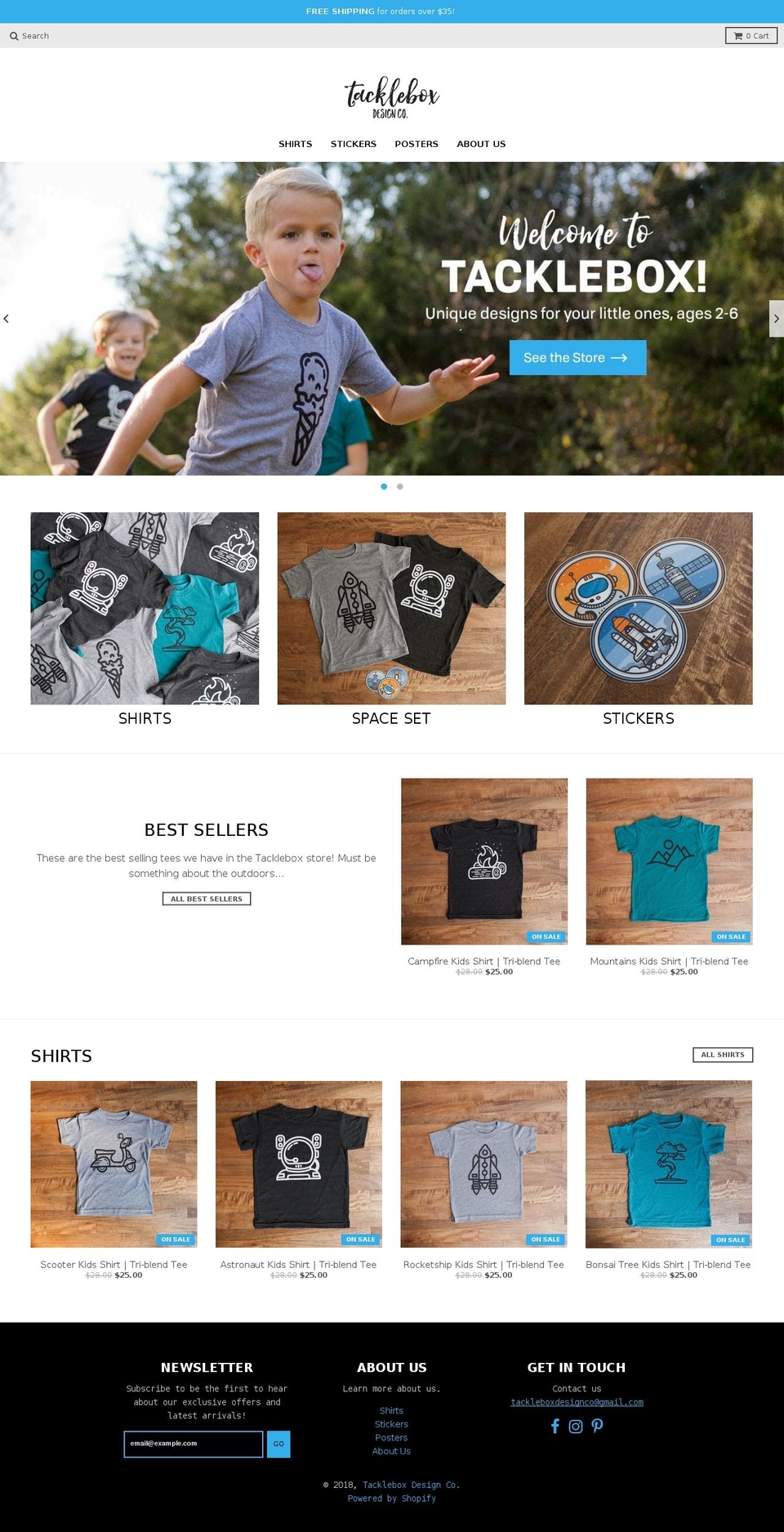 tackleboxdesign.com — Shopify storefront screenshot