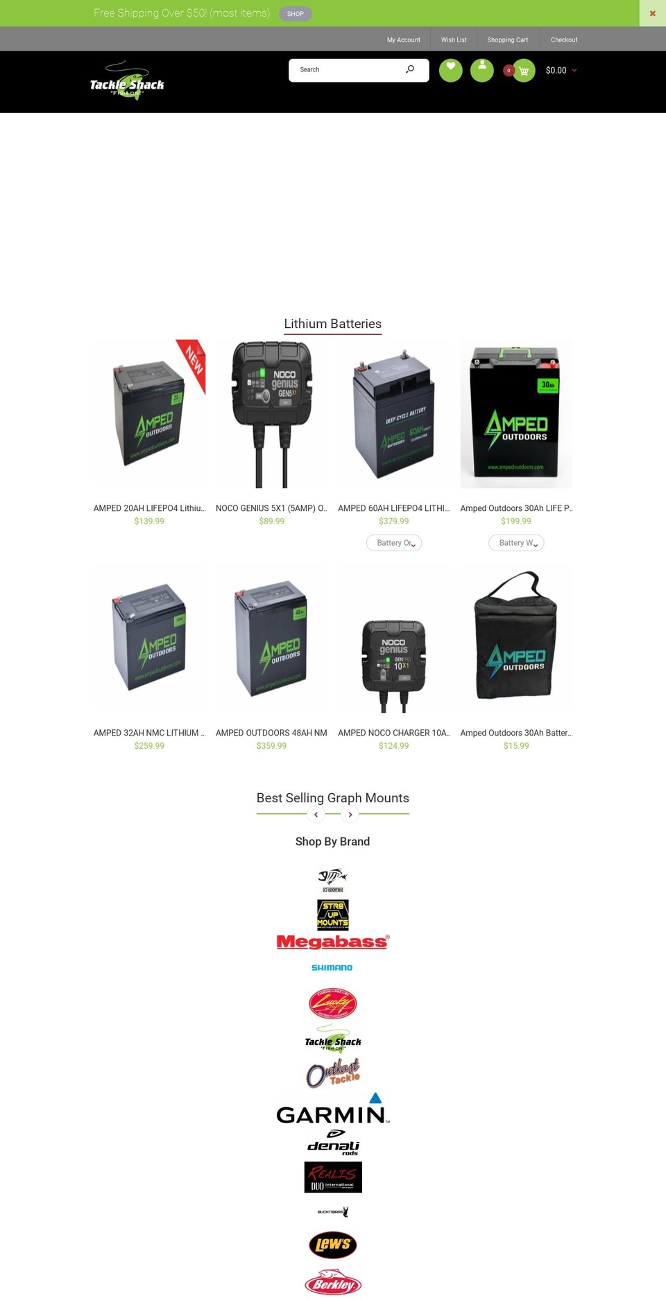 tackleshackllc.com shopify website screenshot
