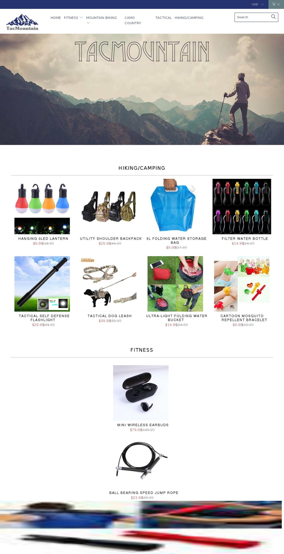tacmountain.com shopify website screenshot