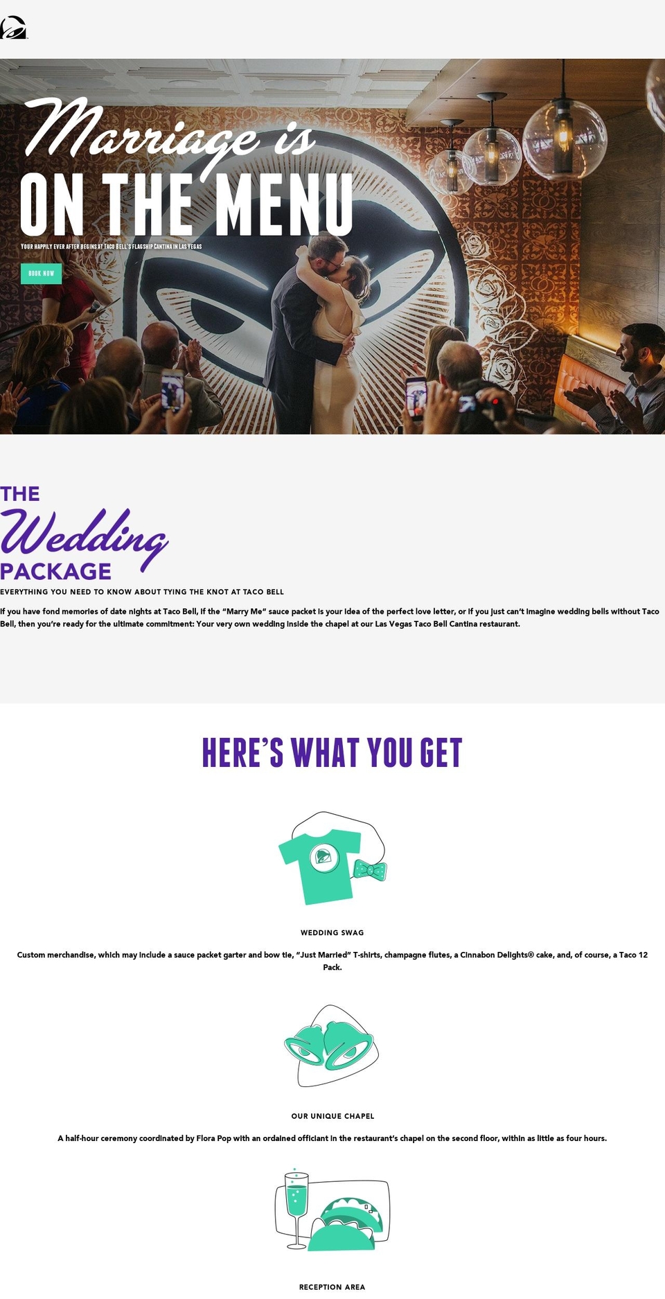 tacobellweddings.com — Shopify storefront screenshot