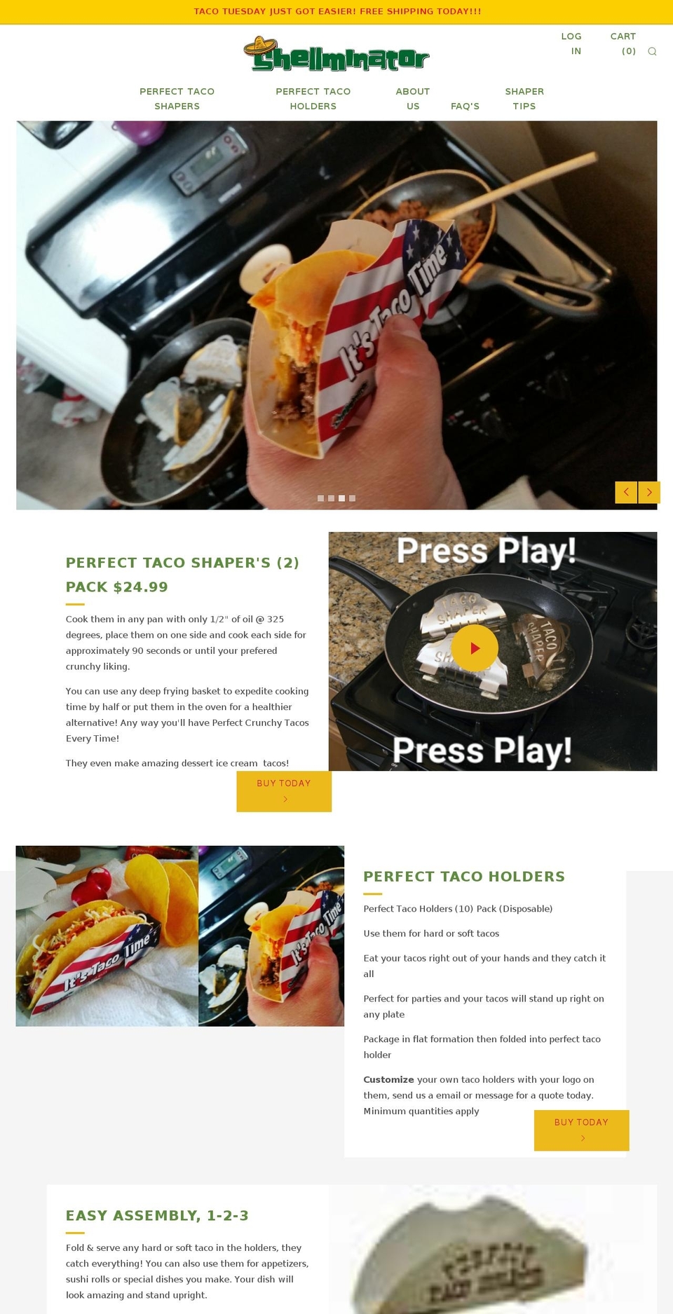 tacoempire.com — Shopify storefront screenshot