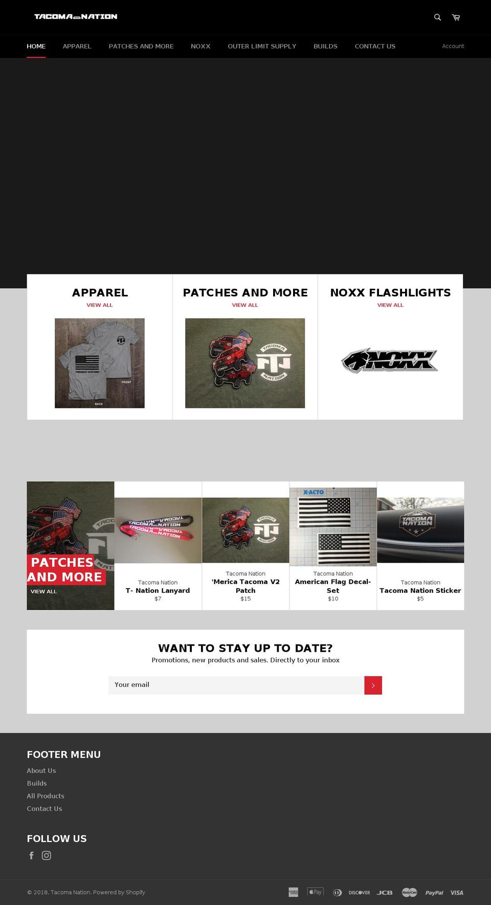 tacomanation.net shopify website screenshot