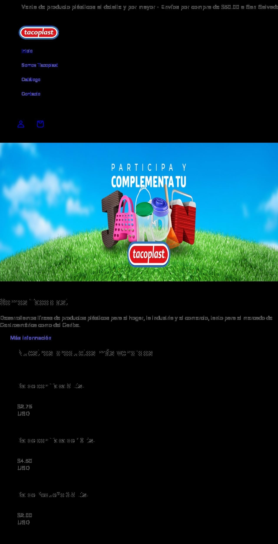 tacoplast.com shopify website screenshot
