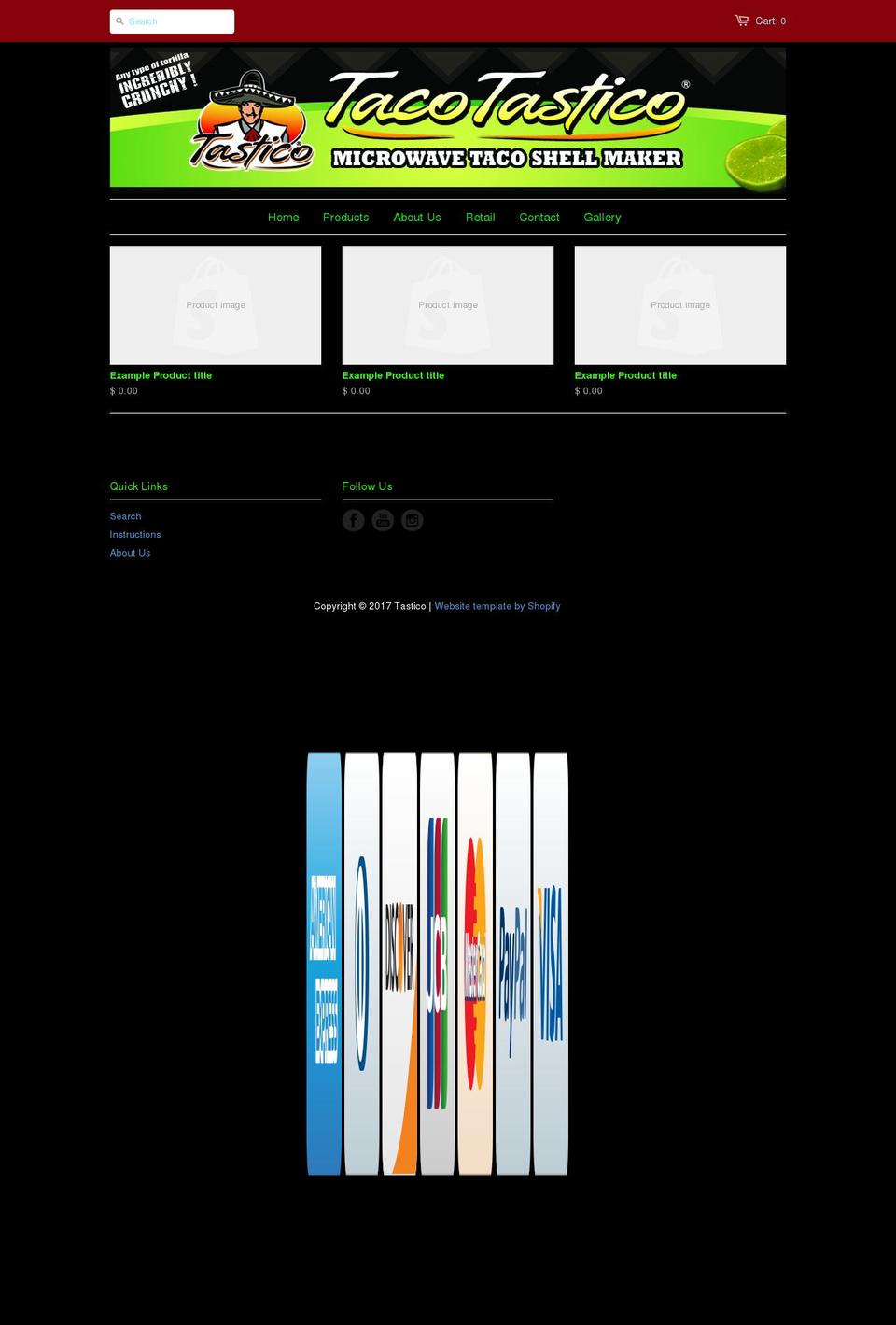 tacotastico.com shopify website screenshot