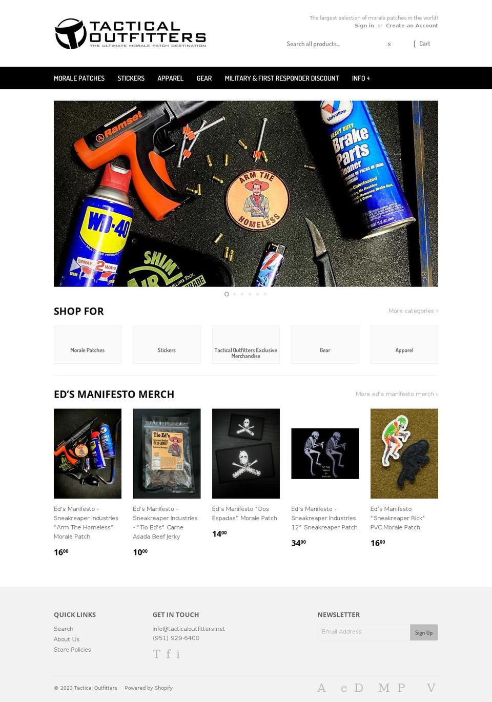 tacout.net shopify website screenshot