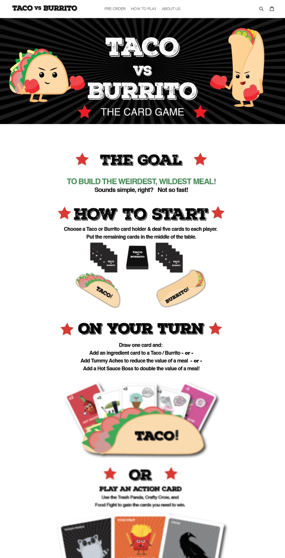 tacovsburrito.com — Shopify storefront screenshot