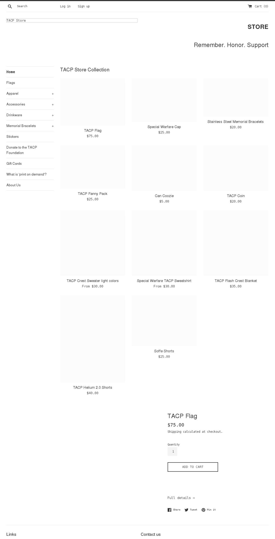 tacp-association-store.myshopify.com shopify website screenshot