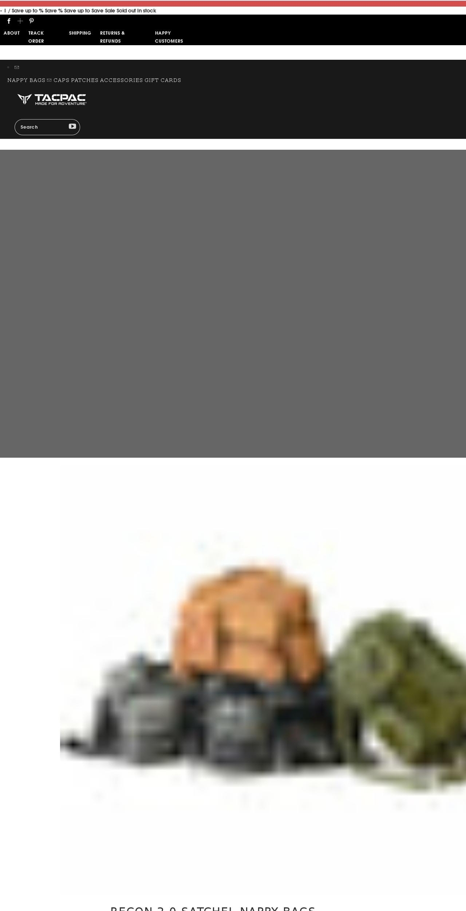 tacpac.com.au shopify website screenshot
