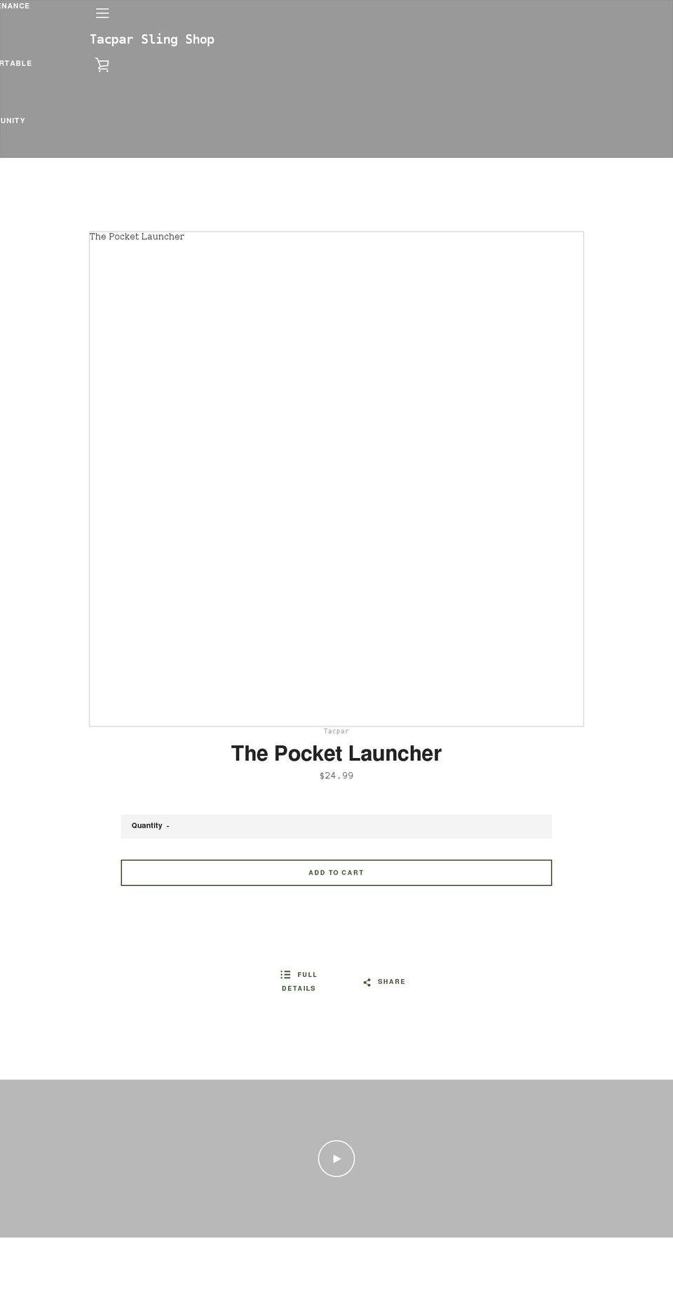 tacpar.com shopify website screenshot