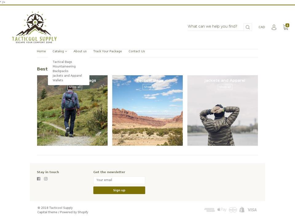tacsupply.net shopify website screenshot