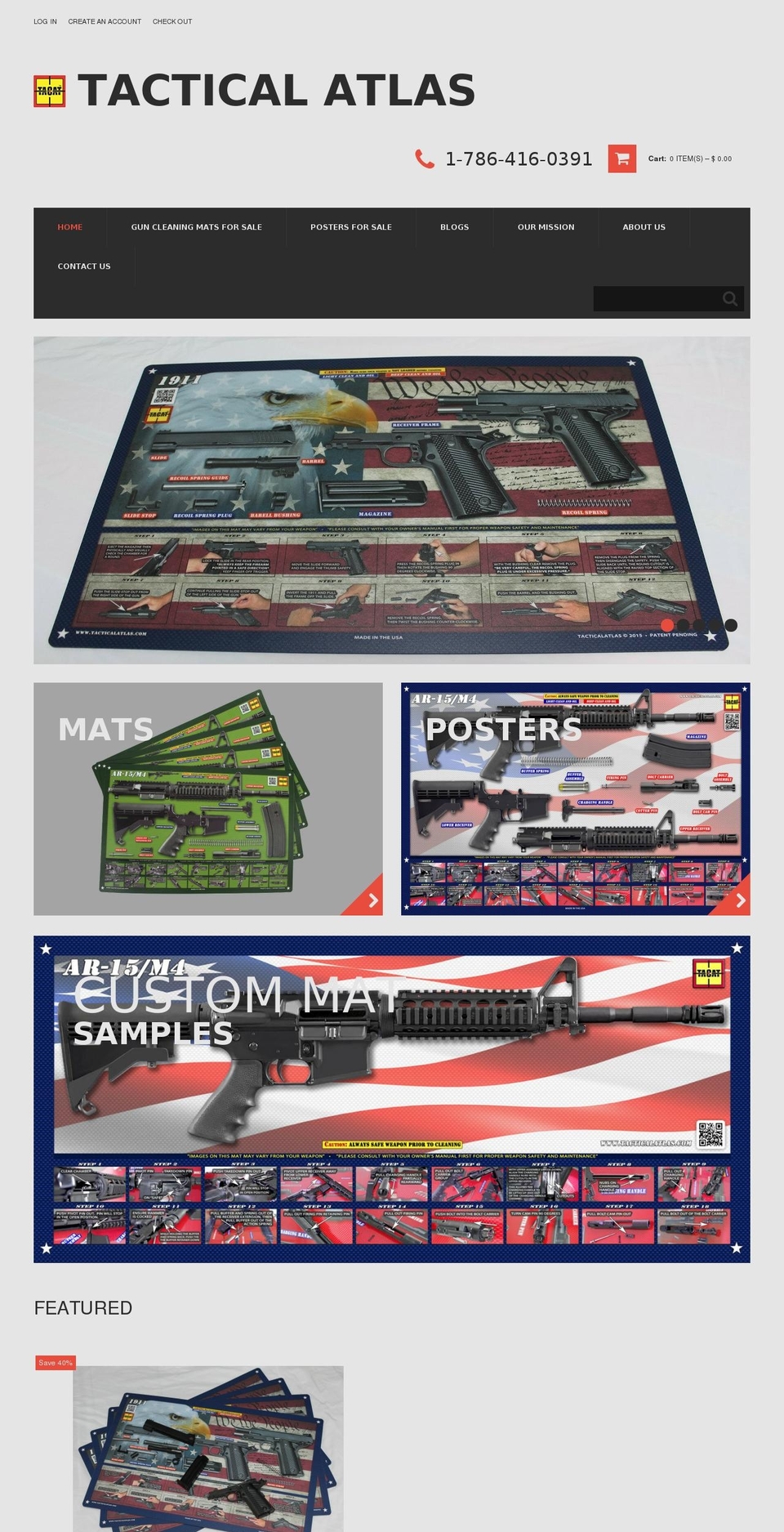 tacticalatlas.com shopify website screenshot