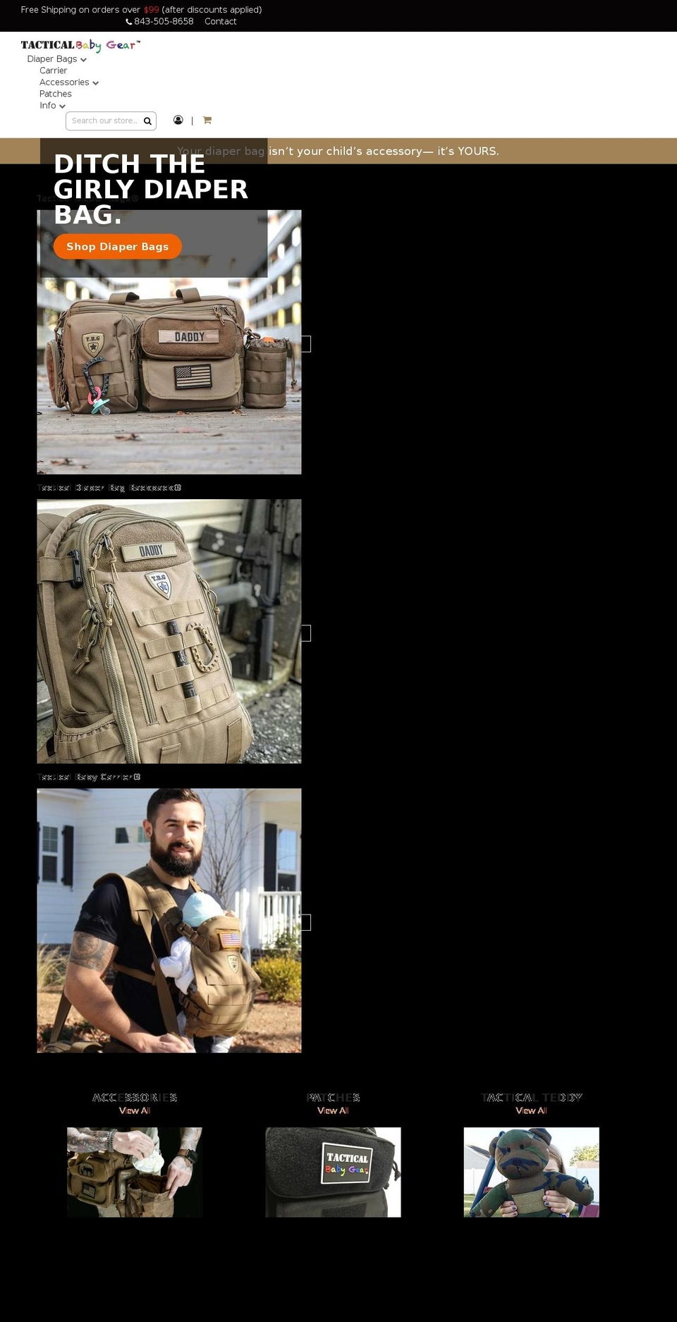 Ethercycle Tactical - 07\/04\/2018 - Pre-App Shopify theme site example tacticalbabycarriers.com