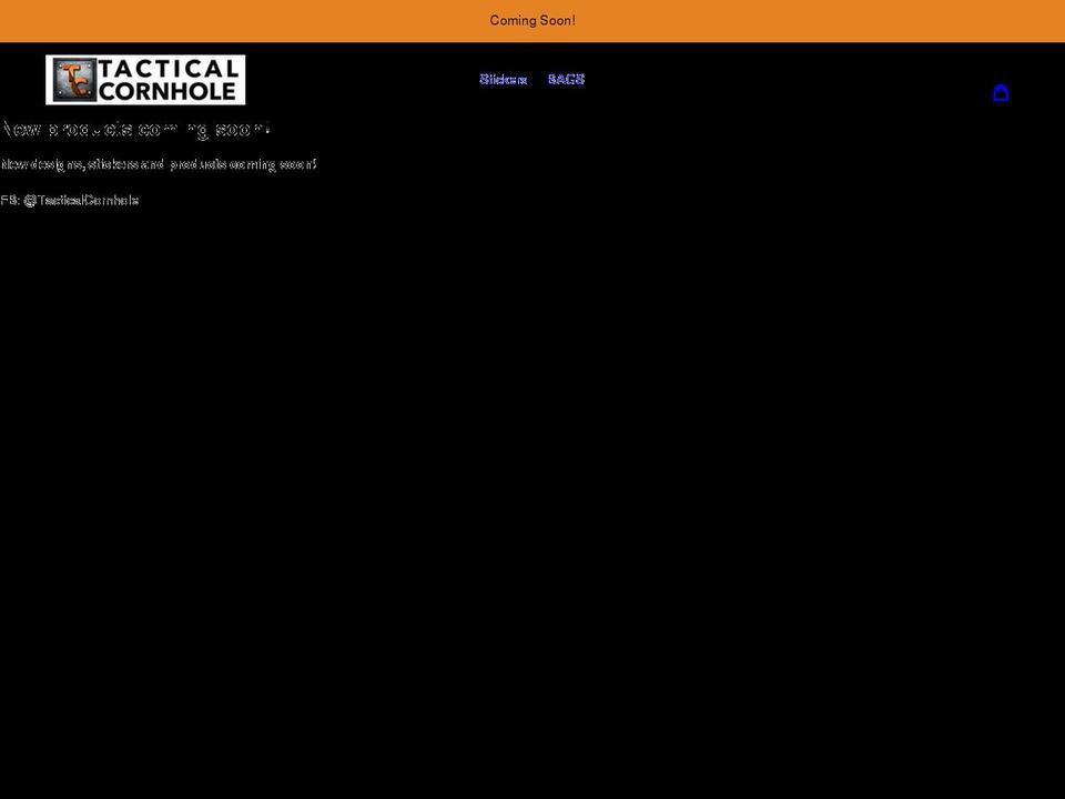 tacticalcornhole.com shopify website screenshot
