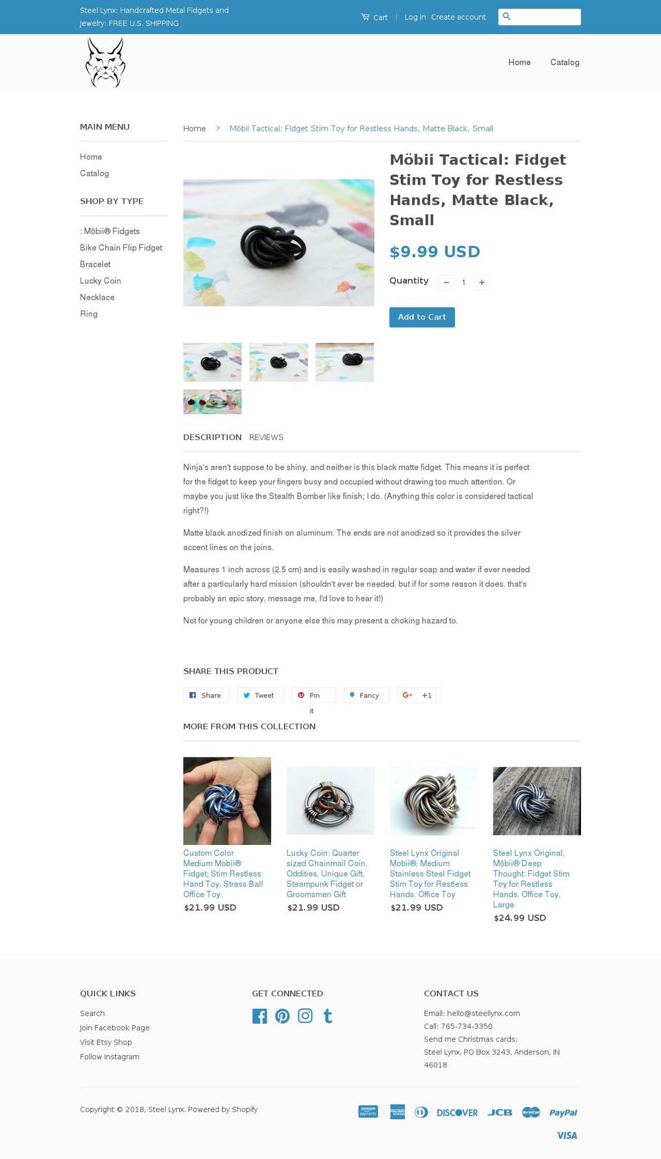 tacticalfidget.com — Shopify storefront screenshot