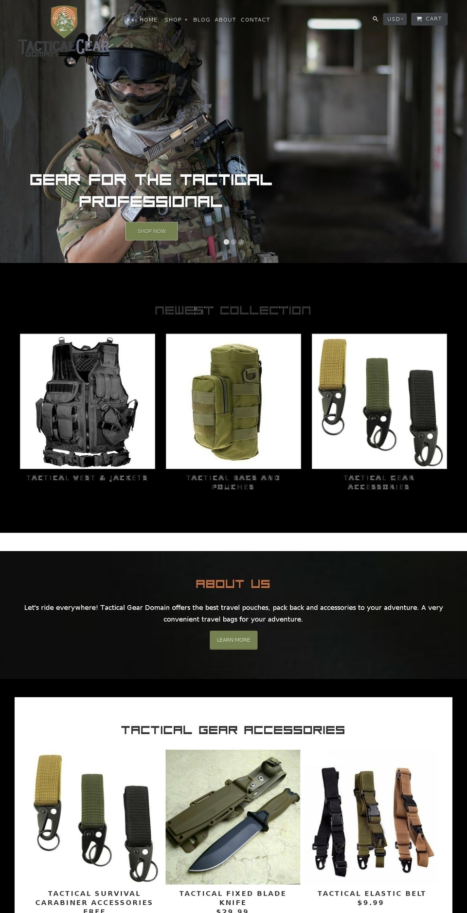 tacticalgearworld.com — Shopify storefront screenshot