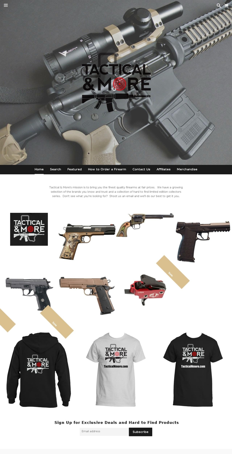 tacticalnmore.com shopify website screenshot