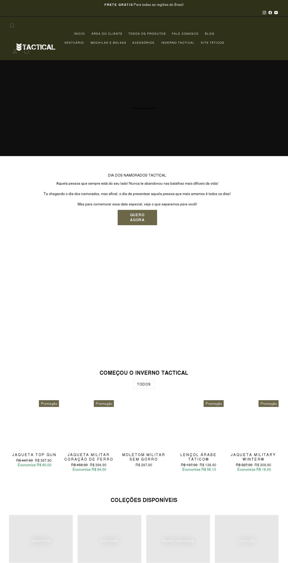 tacticalplacemilitar.com shopify website screenshot