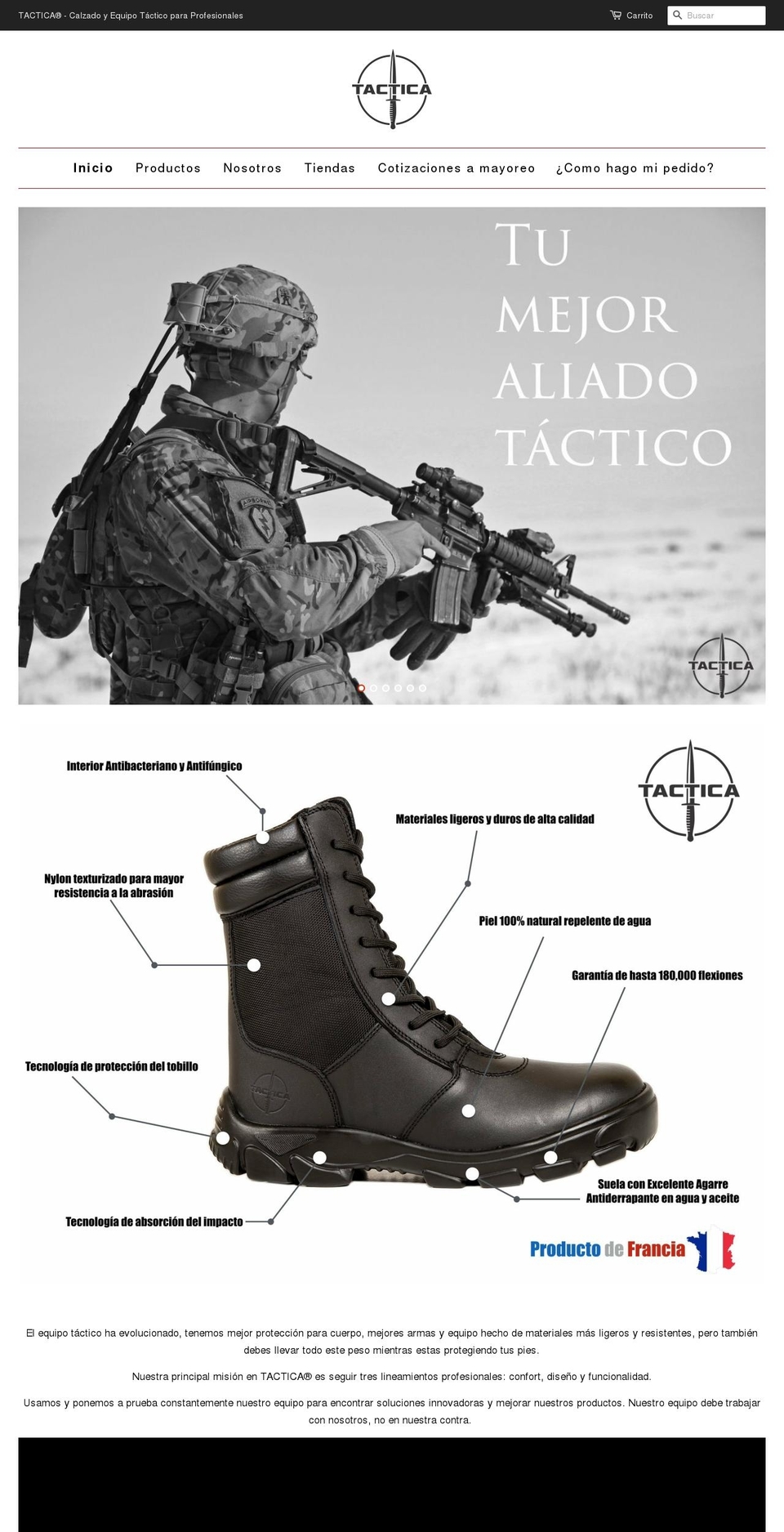 tacticaoutdoor.com shopify website screenshot