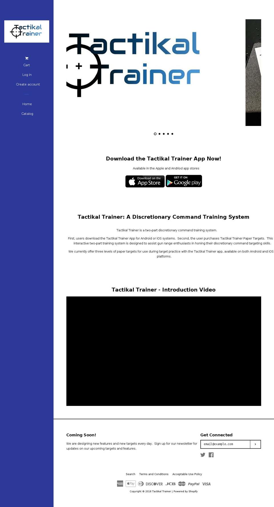 tactikaltrainer.com — Shopify storefront screenshot