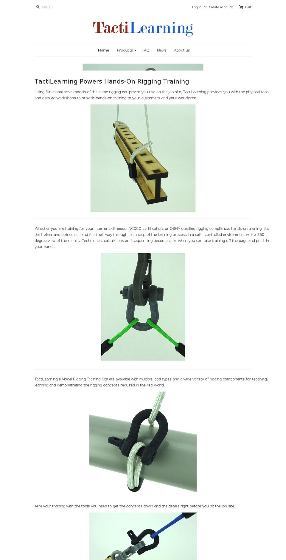 tactilearning.com shopify website screenshot
