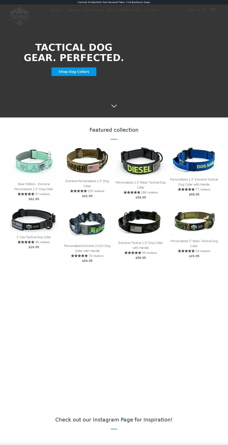 tactipup.com shopify website screenshot