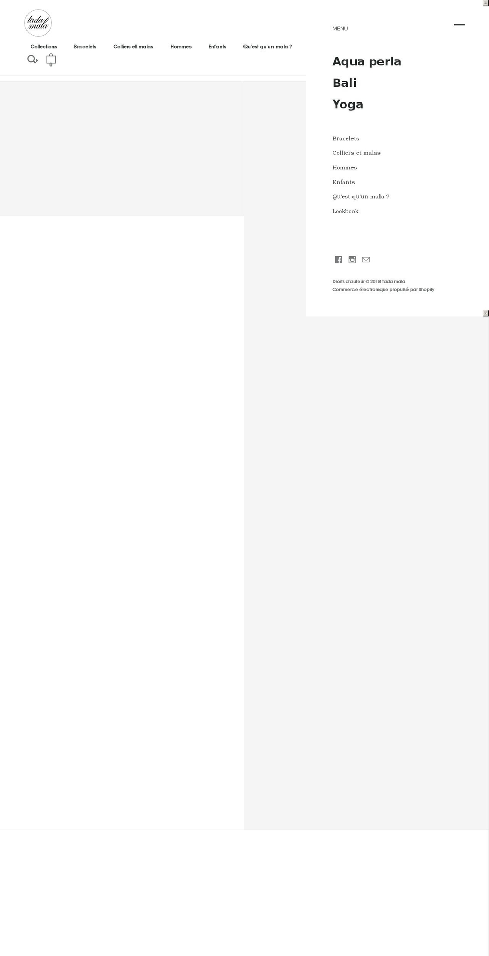 tadamala.com — Shopify storefront screenshot