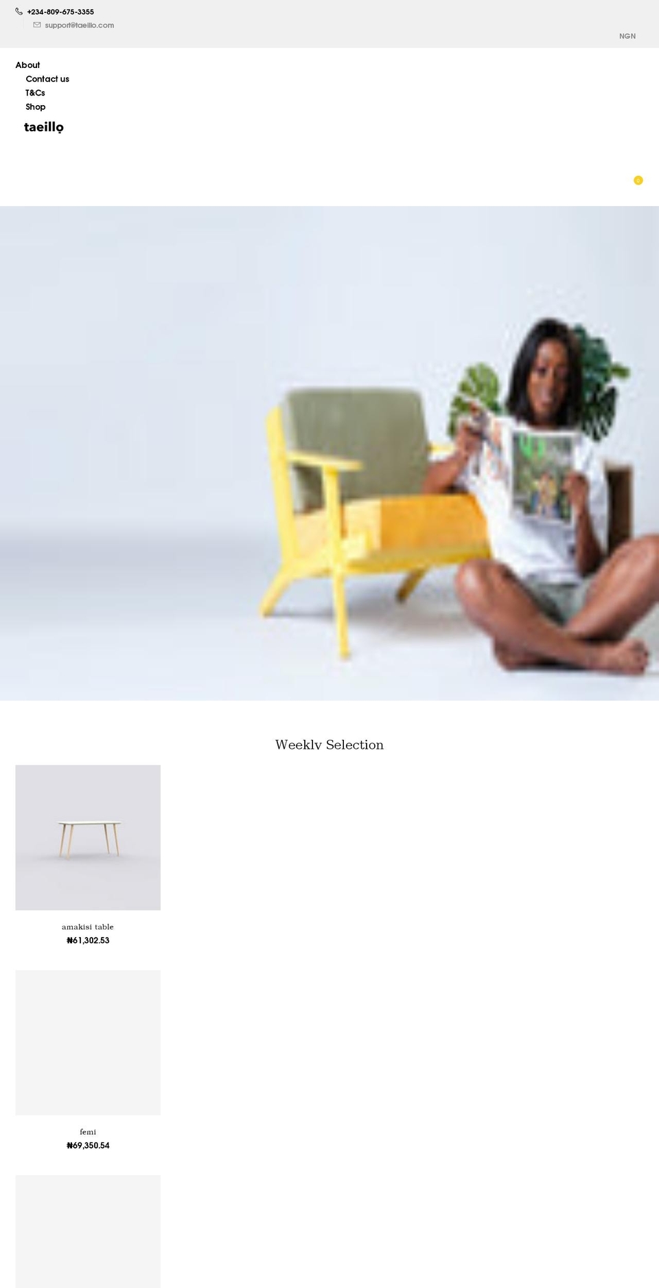 taeillo.com shopify website screenshot