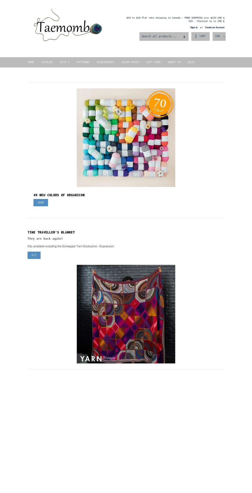 taemombo.com shopify website screenshot