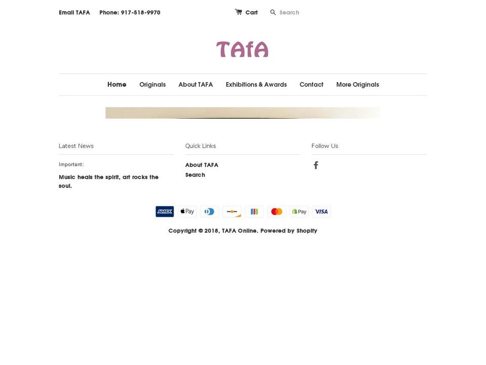 tafatafa.com — Shopify storefront screenshot