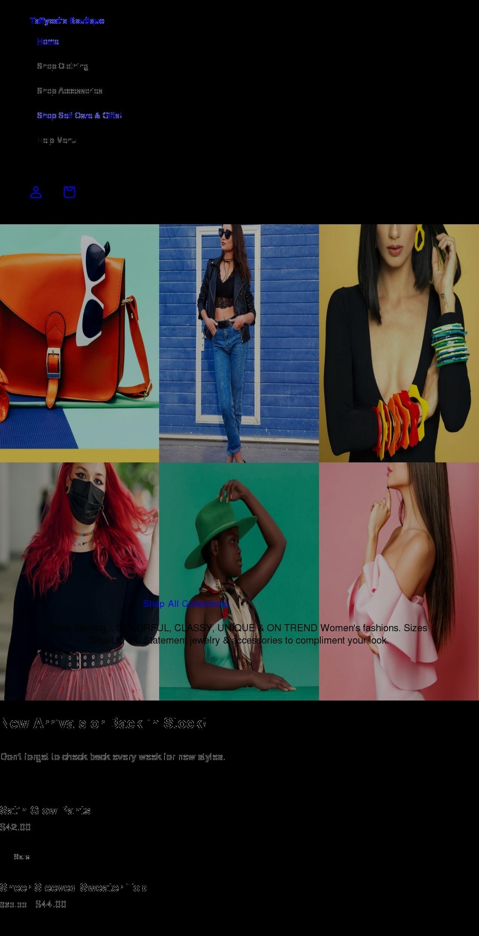 taffycats.com shopify website screenshot