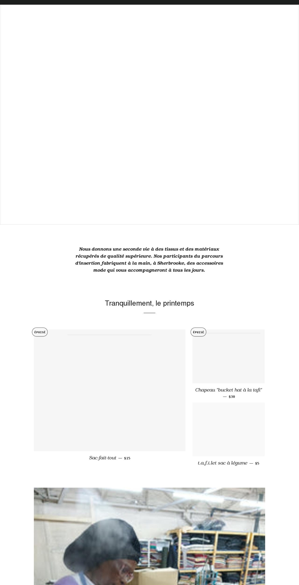 tafietcompagnie.com shopify website screenshot