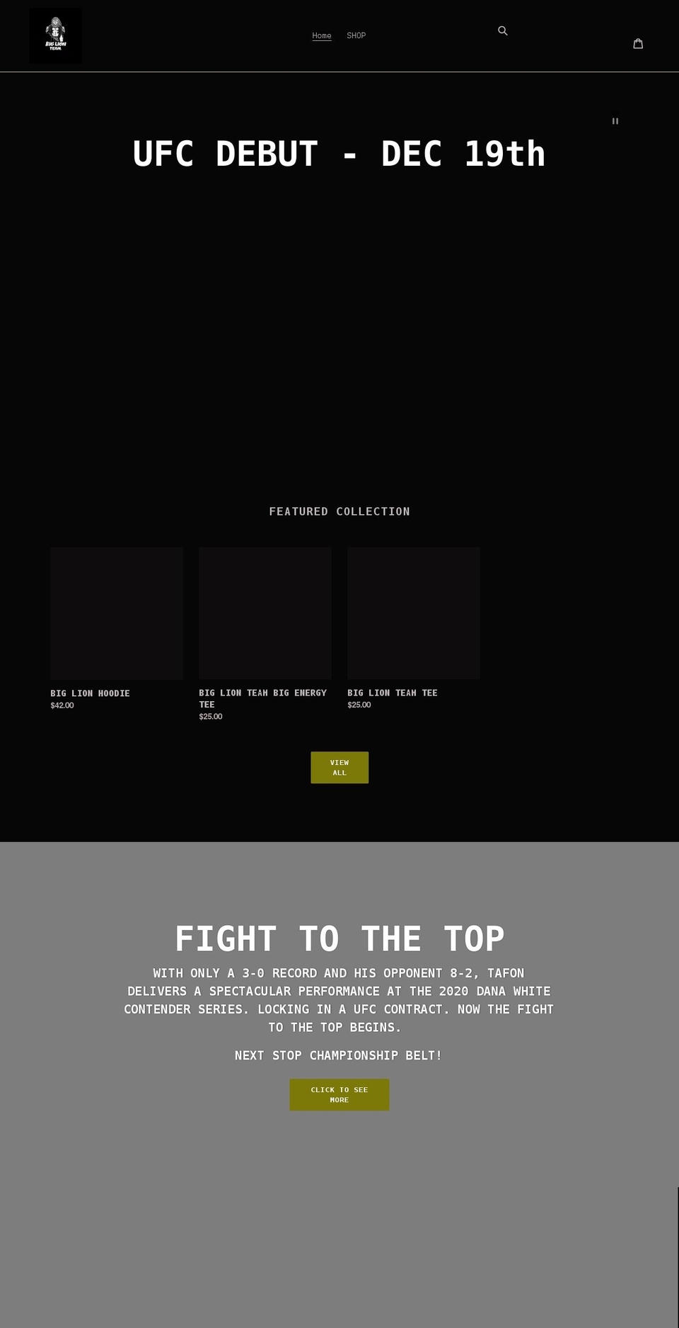 tafondadon.com shopify website screenshot