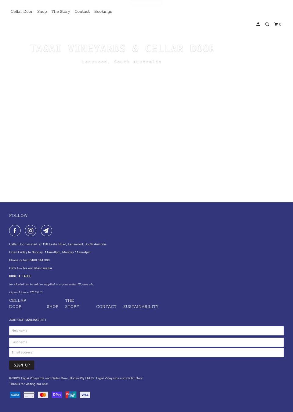 tagai.com.au shopify website screenshot