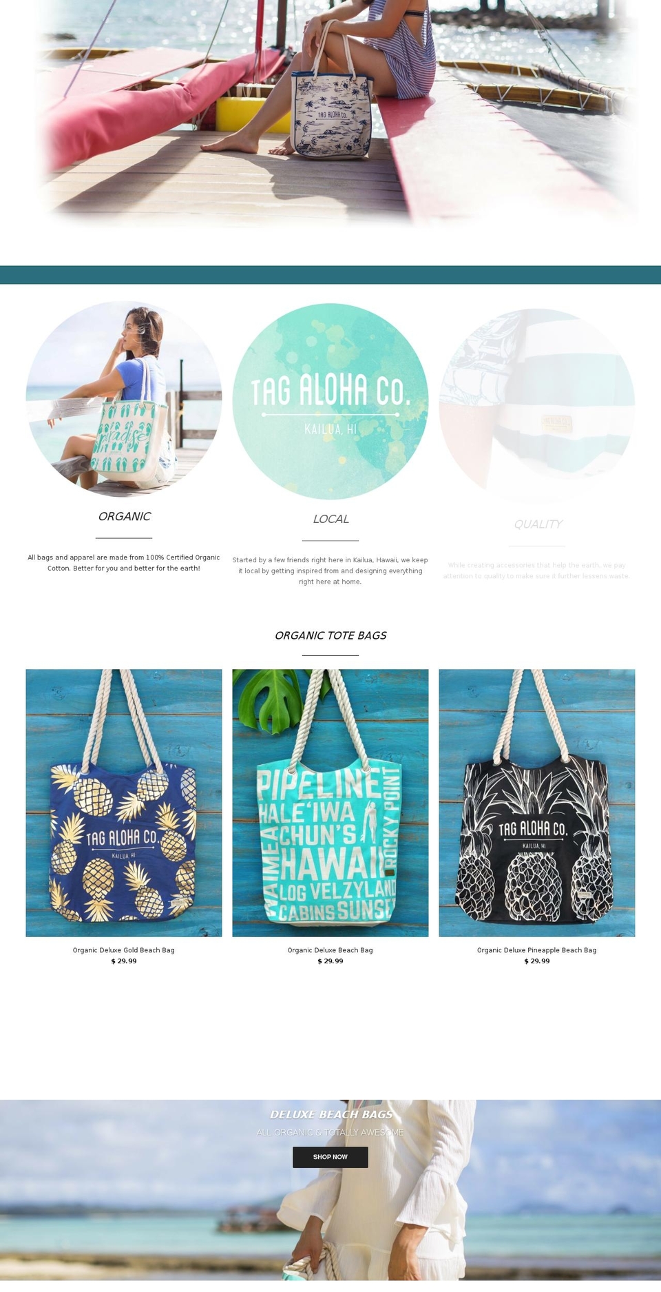 tagaloha.com shopify website screenshot